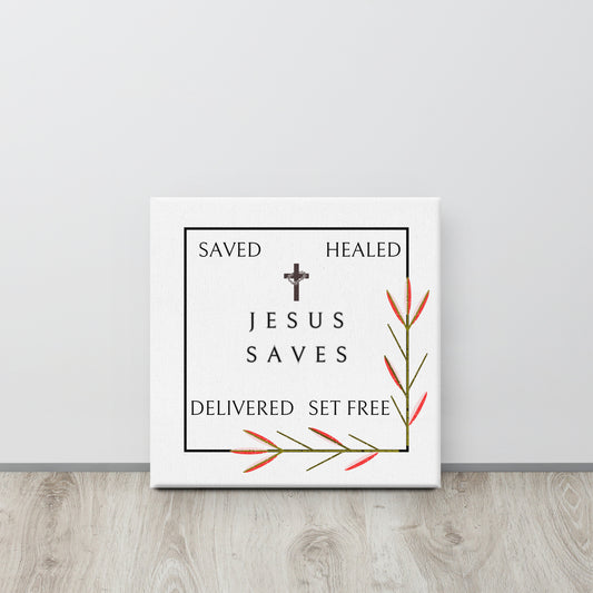 Jesus Saves Canvas